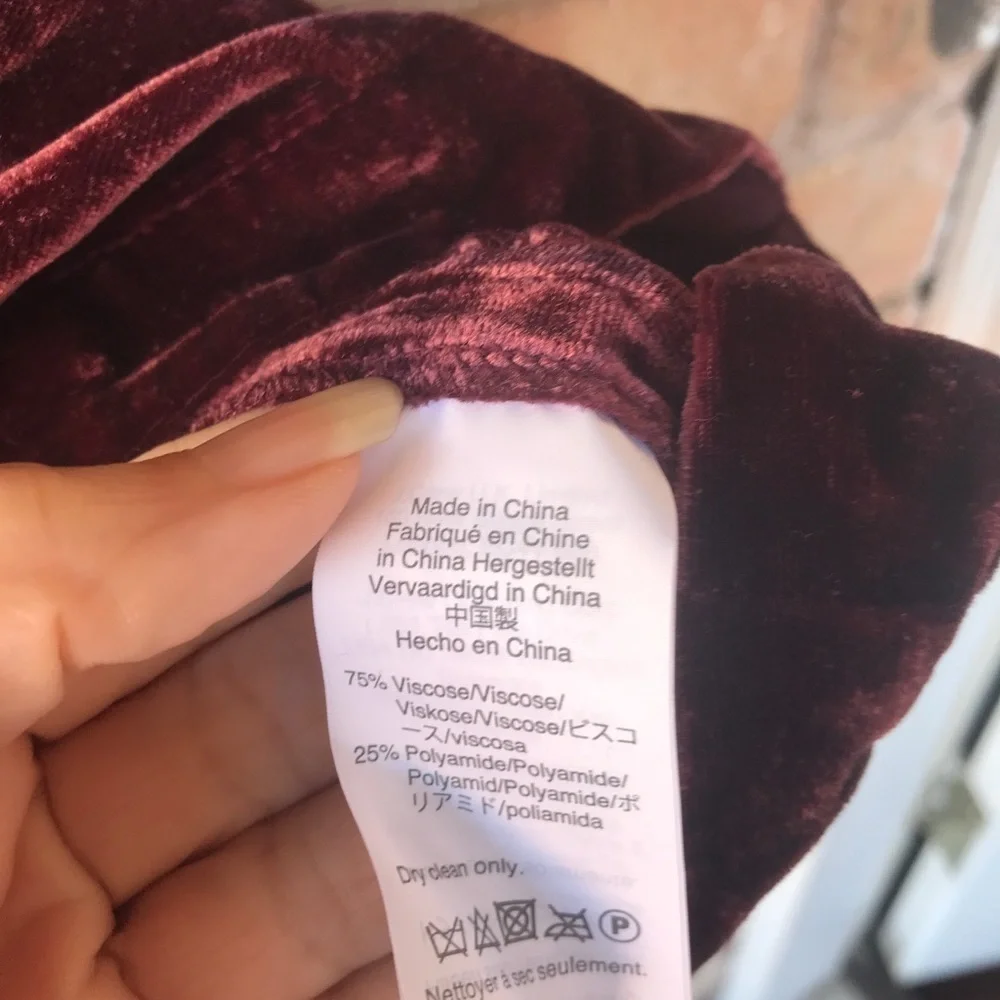 Madewell Choker Velvet Short Sleeve Top_7